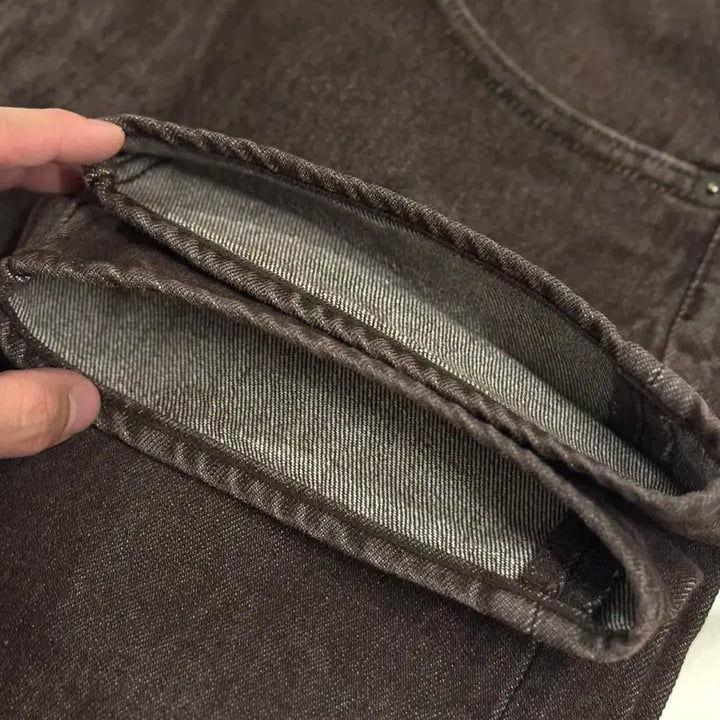 [BUNJANG] Orally Hard Twist Wide Denim Brown / 30 - 오라리 하드트위스트 와이드 데님 브라운