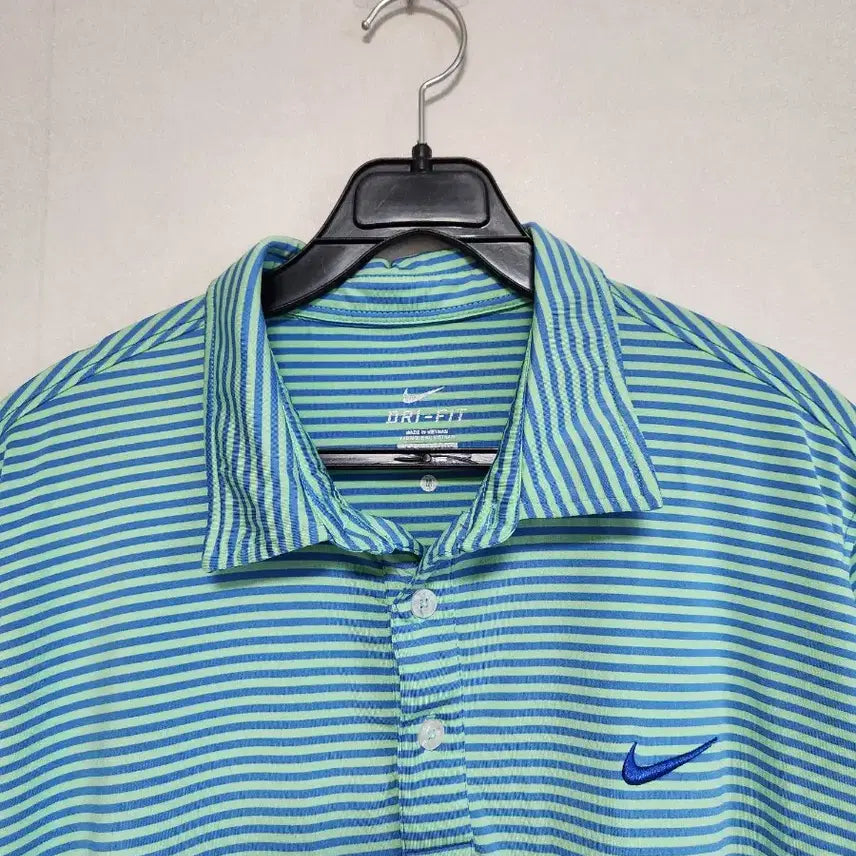 [BUNJANG] Nike Dri-FIT Stripe Short Sleeve Polo Shirt / 나이키 드라이핏 스트라이프 반팔 폴로티