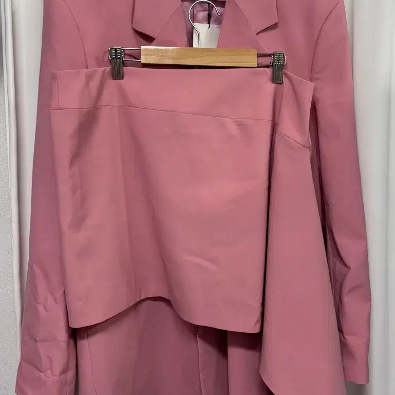 [BUNJANG] Zara Pink Oversized Blazer &amp; Skirt Set / [새상품] 자라 핑크 오버핏 블레이저 셋업 zara