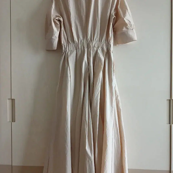 [SOLD OUT] 님프 셔츠형 플레어 롱 원피스