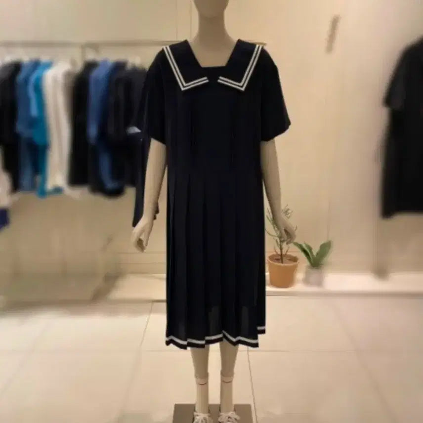 [BUNJANG] Studio Tomboy Sailor Collar Long Dress / 스튜디오 톰보이 세일러 원피스