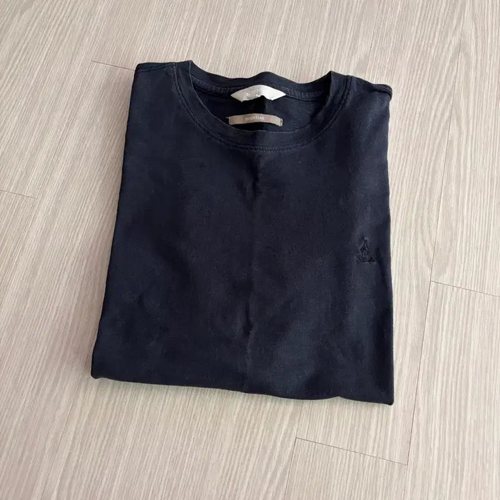 [BUNJANG] Beanpole Cotton Short-Sleeve T-Shirt Black Size 95 / 빈폴 반팔 티셔츠 검정 95