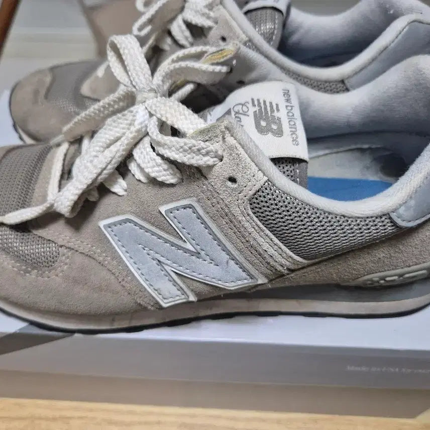 [BUNJANG] New Balance 574 Suede Sneakers (250mm) / 뉴발란스 574 그레이 스웨이드 운동화 250