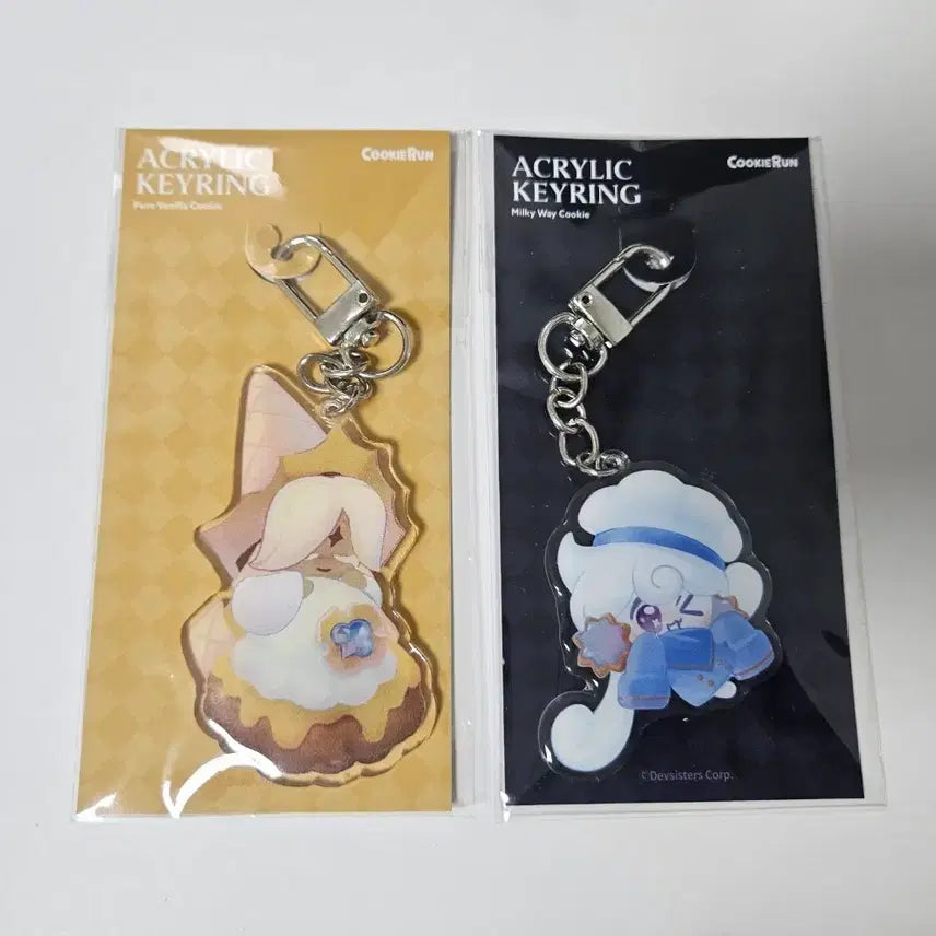 [BUNJANG] Cookie Run Cookie &amp; More Pure Vanilla Milky Way Keyring / 쿠키런 쿠키앤모어 퓨어바닐라 밀키웨이 키링 개별판매 퓨바