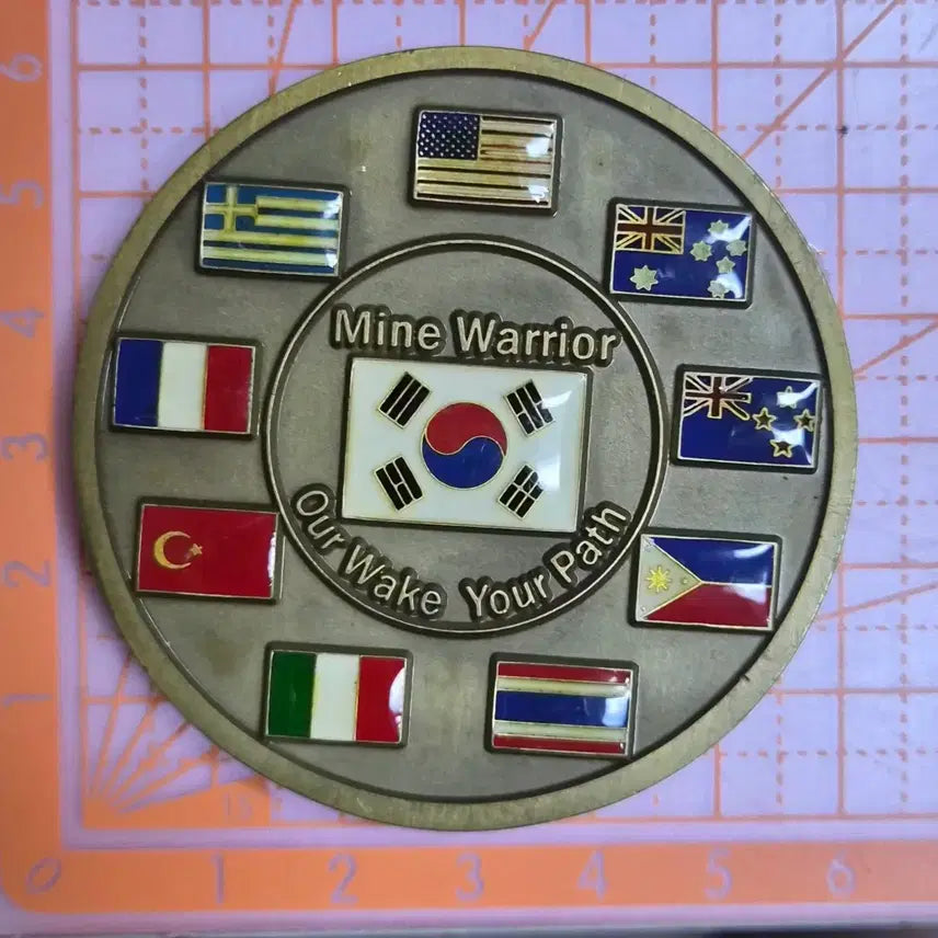 [BUNJANG] 2019 MIWEX International Mine Warfare Exercise Commemorative Coin / 2019 다국간기뢰전훈 MIWEX 기념 코인(부대 군재)