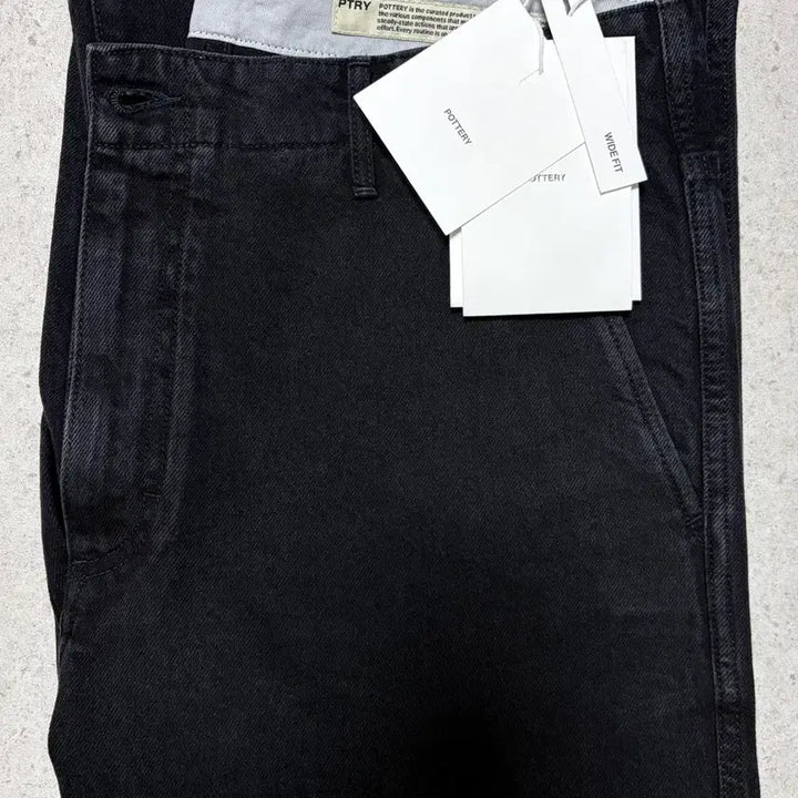 [BUNJANG] Pottery One Washed Wide Denim (New) - Blue Black / One Washed Wide Denim (New) - Blue Black