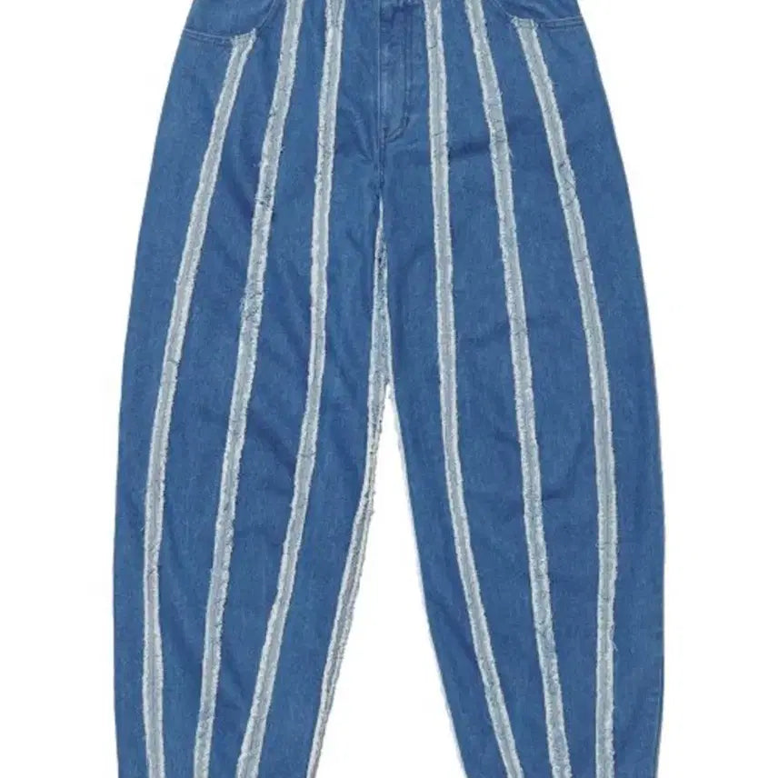 [BUNJANG] Nomenuul Vertical Cut Denim Pants Blue L / [L] 노메뉴얼 데님 팬츠