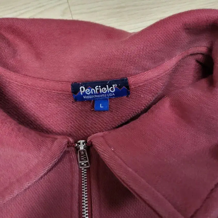 [BUNJANG] Penfield Half Zip Sweatshirt Burgundy / Penfield 하프집업 맨투맨 버건디