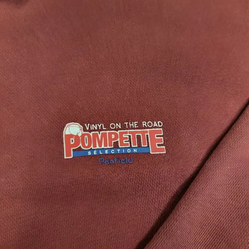 [BUNJANG] Penfield Half Zip Sweatshirt Burgundy / Penfield 하프집업 맨투맨 버건디