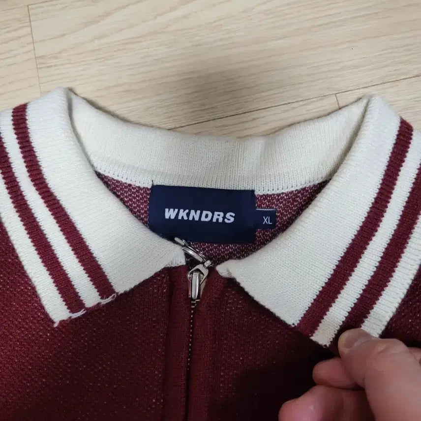 [BUNJANG] WKNDRS Burgundy Knit Pullover / WKNDRS 버건디 니트 풀오버