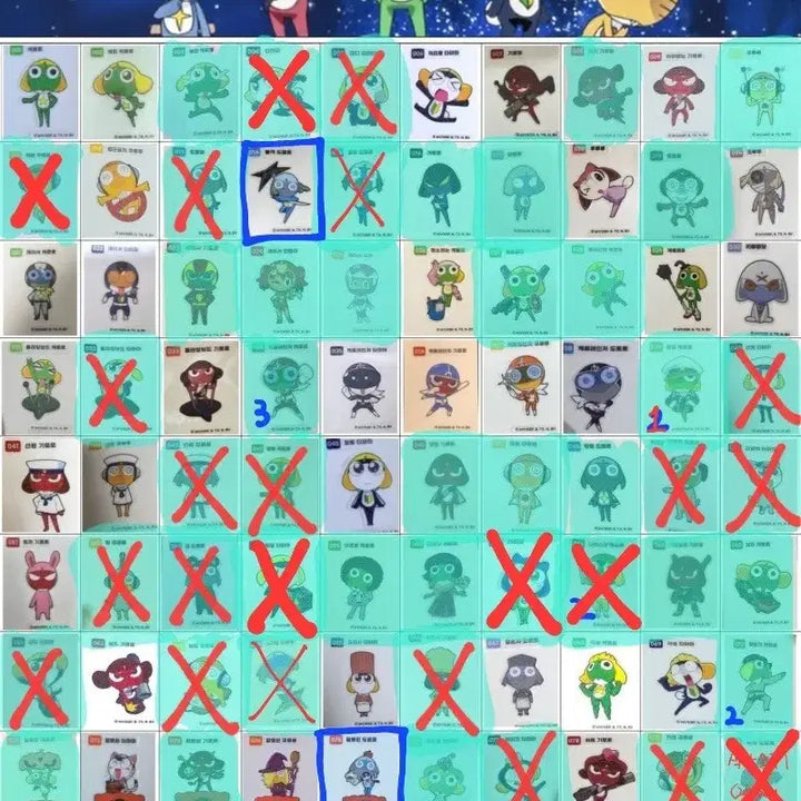[BUNJANG] Keroro Ttibu Seal Stickers / [설명필독] 케로로 띠부 씰 스티커 판매/교환