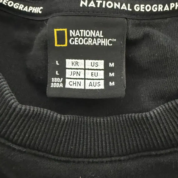 [BUNJANG] National Geographic Black Sweatshirt / 내셔널지오그래픽 블랙 맨투맨