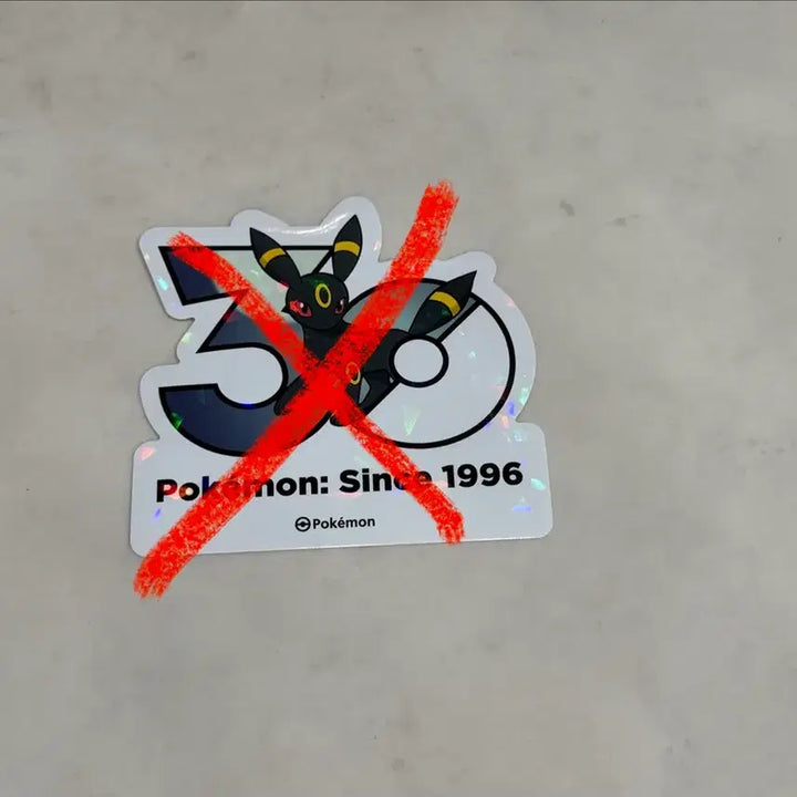 [BUNJANG] Pokemon 30th Anniversary Logo Stickers / 포켓몬 30주년로고 스티커