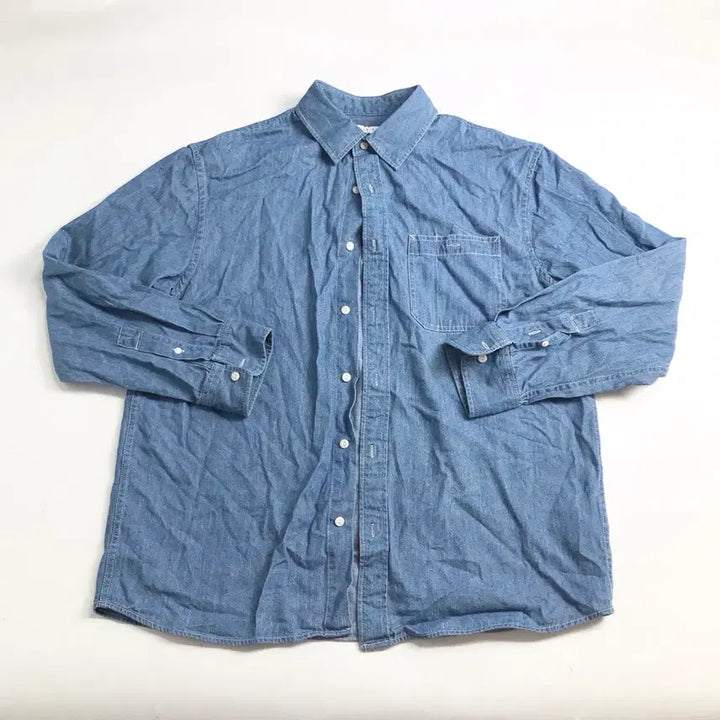 [BUNJANG] HanGTen Long-Sleeve Denim Shirt / HanGTen 데님 셔츠 긴팔 남방