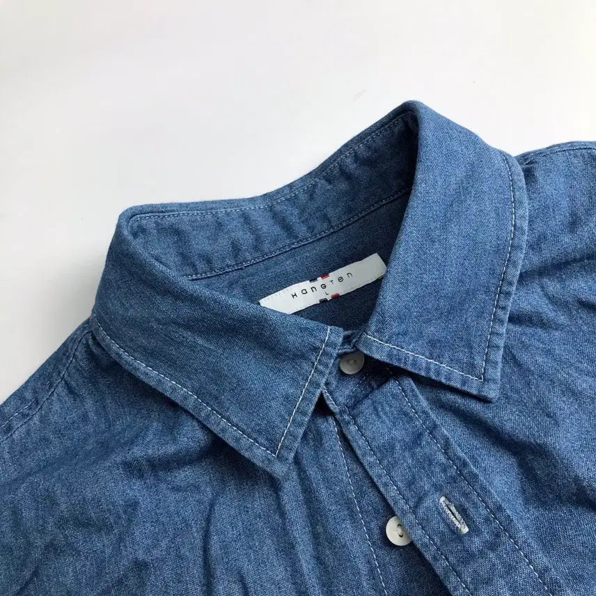 [BUNJANG] HanGTen Long-Sleeve Denim Shirt / HanGTen 데님 셔츠 긴팔 남방