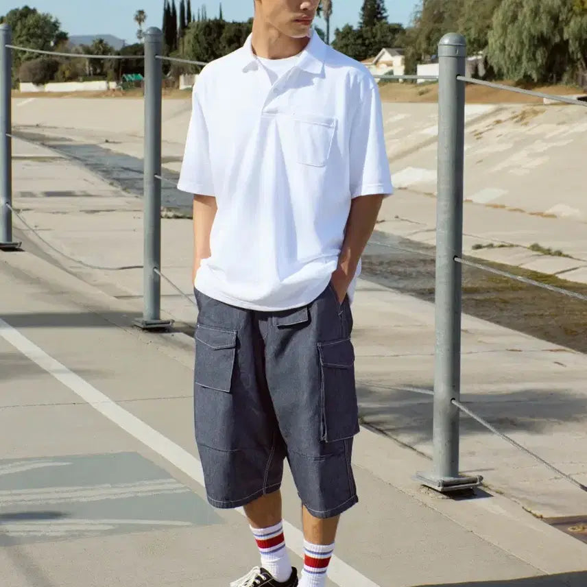 [BUNJANG] MGuxEngineered Garments Utility Short Pants Blue / [M]GUx엔지니어드가먼츠 유틸리티 숏팬츠 블루