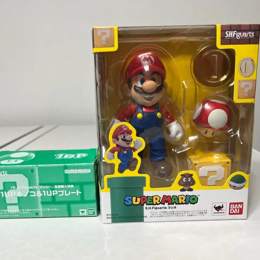 [BUNJANG] SHF Mario Figure with 1UP Bonus / SHF 마리오 피규어 새상품 1up특전포함