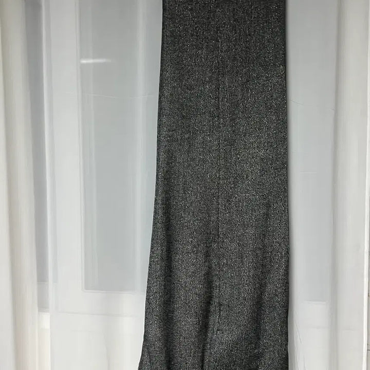 [BUNJANG] Shining Wool Semi High-Waist Pants (Gray) / 샤이닝 울 세미 하이웨스트 팬츠 (그레이) 48 size