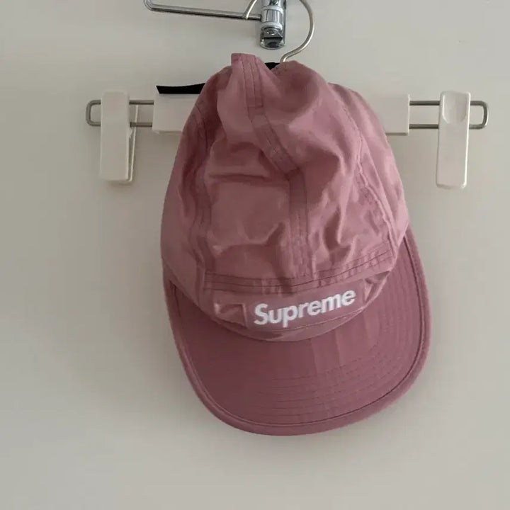 [BUNJANG] Supreme Waxed Ripstop Camp Cap Light Pink / 슈프림 왁스드 립스탑 캠프캡 라이트 핑크