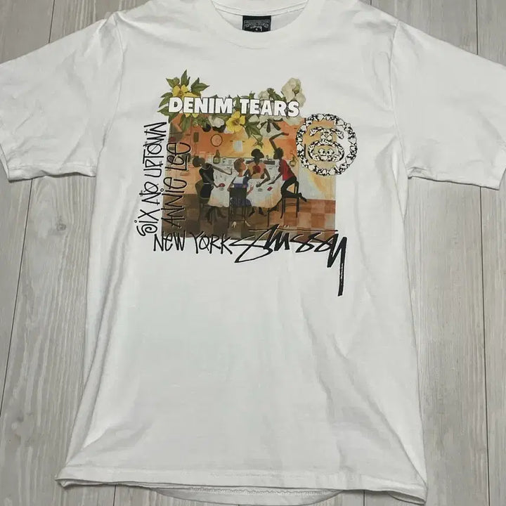 [BUNJANG] Stussy Denim Tears T-Shirt / 스투시 데님 티어스 반팔 S