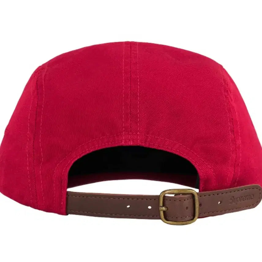 [BUNJANG] Supreme Washed Chino Twill Camp Cap Red / 슈프림 워시드 치노 트윌 캠프캡 레드