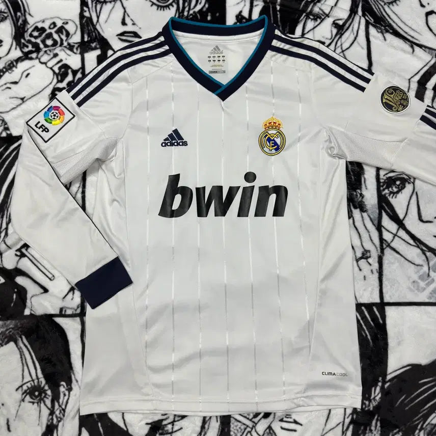 [BUNJANG] Real Madrid 12-13 Home Long Sleeve Marcelo Jersey / 12-13 레알마드리드 No.12 마르셀루 홈 긴팔 유니폼 져지