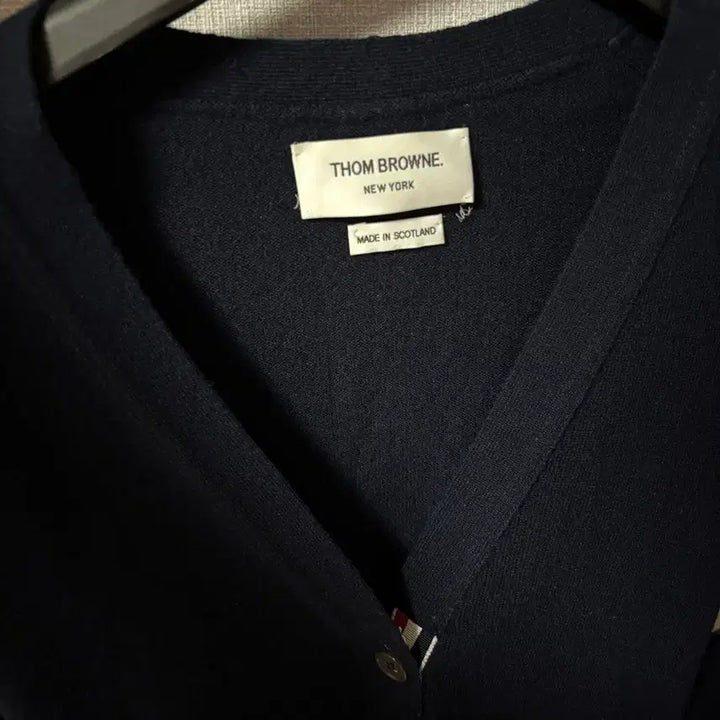 [BUNJANG] Thom Browne Cashmere Cardigan Navy Size 36 / 톰브라운 캐시미어 가디건 네이비 36