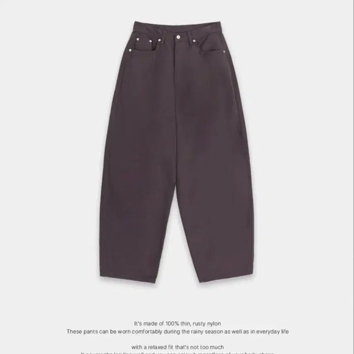 [BUNJANG] Berdoe Wide Cotton Balloon Pants Purple S / 베르도 와이드 코튼 벌룬 팬츠 공용 퍼플 S