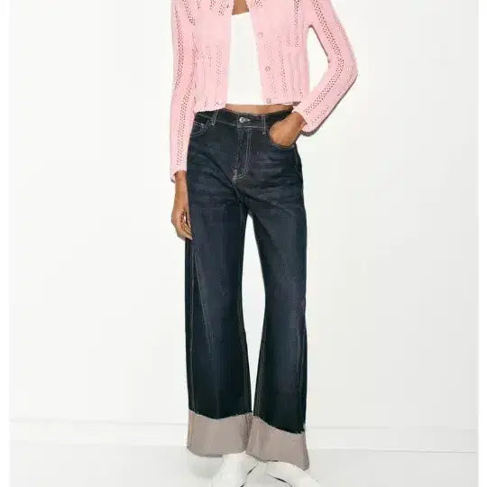 [BUNJANG] ZARA Crochet Cardigan Pink / 자라 가디건
