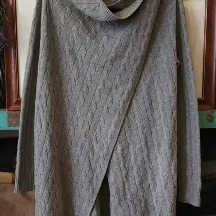 [BUNJANG] Polo Cable Knit Cardigan / 가디건