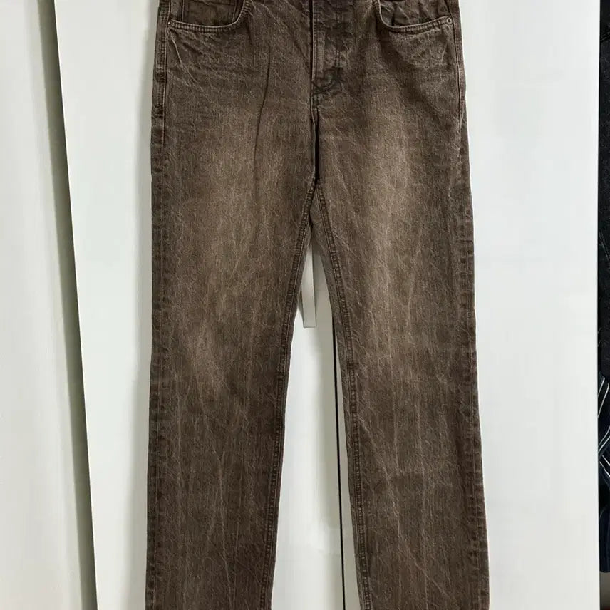 [BUNJANG] SERIES Urban Generation Brown Denim Lightning Wash Pants 32 / 시리즈 어반 제너레이션 갈색 데님 벼락진 팬츠 32