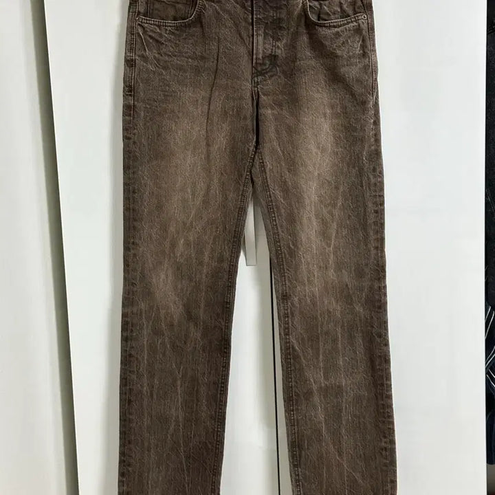 [BUNJANG] SERIES Urban Generation Brown Denim Lightning Wash Pants 32 / 시리즈 어반 제너레이션 갈색 데님 벼락진 팬츠 32