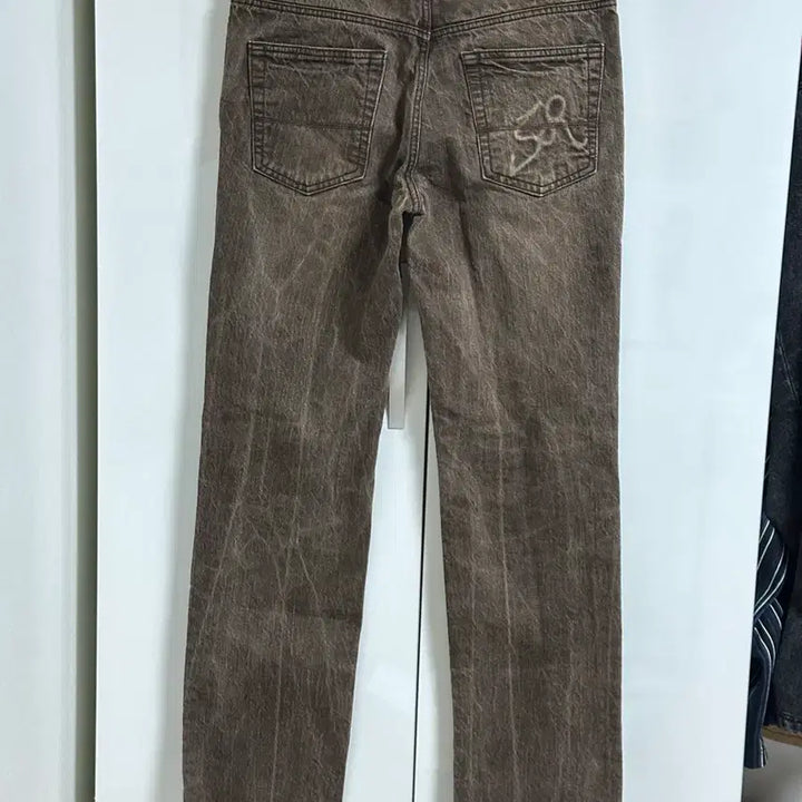[BUNJANG] SERIES Urban Generation Brown Denim Lightning Wash Pants 32 / 시리즈 어반 제너레이션 갈색 데님 벼락진 팬츠 32