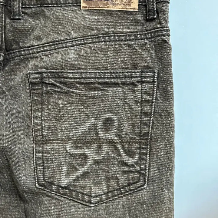 [BUNJANG] SERIES Urban Generation Brown Denim Lightning Wash Pants 32 / 시리즈 어반 제너레이션 갈색 데님 벼락진 팬츠 32