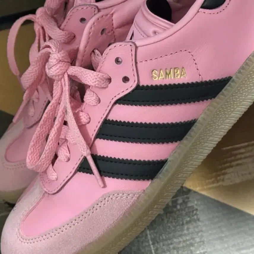 [BUNJANG] Adidas Samba Messi Indoor Pink Sneakers 225 / 아디다스 삼바 메시 인도어 핑크 운동화 225