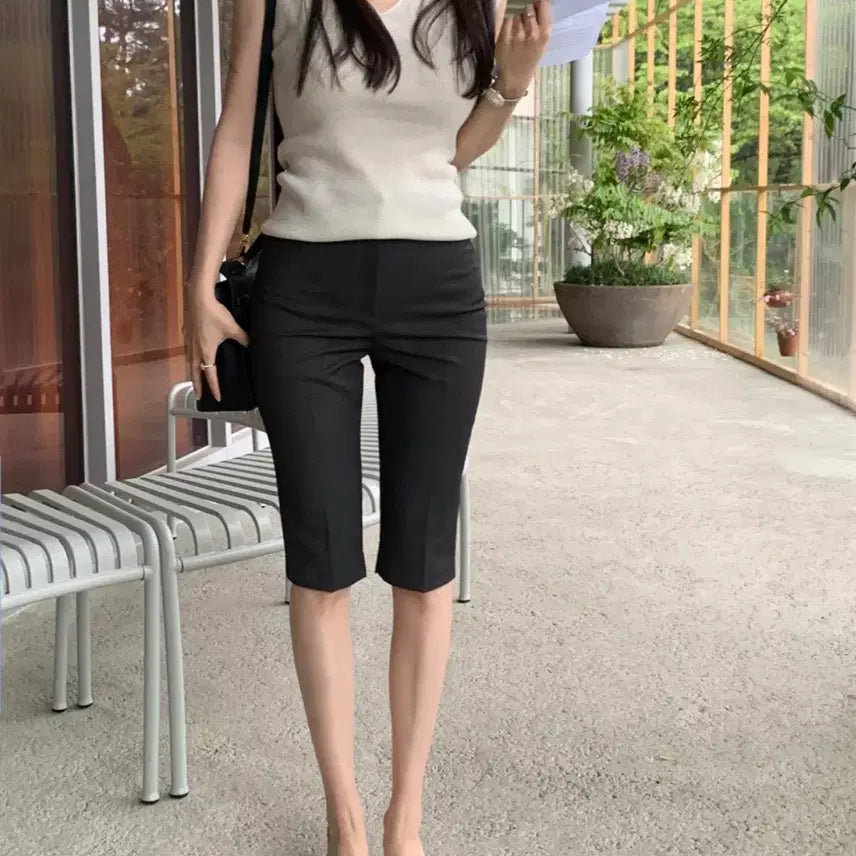 [BUNJANG] DeR.NOM Shell Biker Pants Black S / 더마농 쉘 바이커 팬츠 블랙s