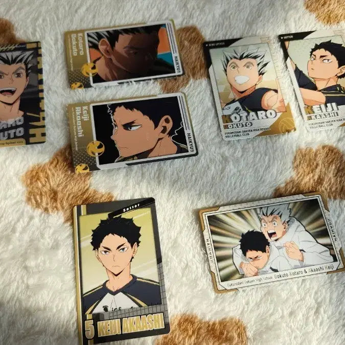 [BUNJANG] Haikyuu!! Bokuto Koutarou &amp; Akaashi Keiji Snap Card Bundle Set / 하이큐 보쿠토 아카아시 스냅마이드 스냅카드 일괄