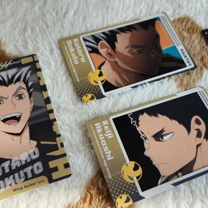 [BUNJANG] Haikyuu!! Bokuto Koutarou &amp; Akaashi Keiji Snap Card Bundle Set / 하이큐 보쿠토 아카아시 스냅마이드 스냅카드 일괄