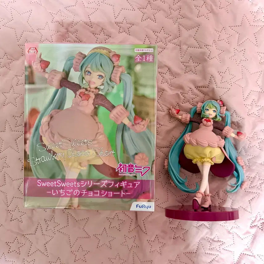 [BUNJANG] FURYU Hatsune Miku Sweet Sweets Strawberry Chocolate Figure / 후류) 보컬로이드 하츠네 미쿠 피규어 Sweet Sweets 딸기초코