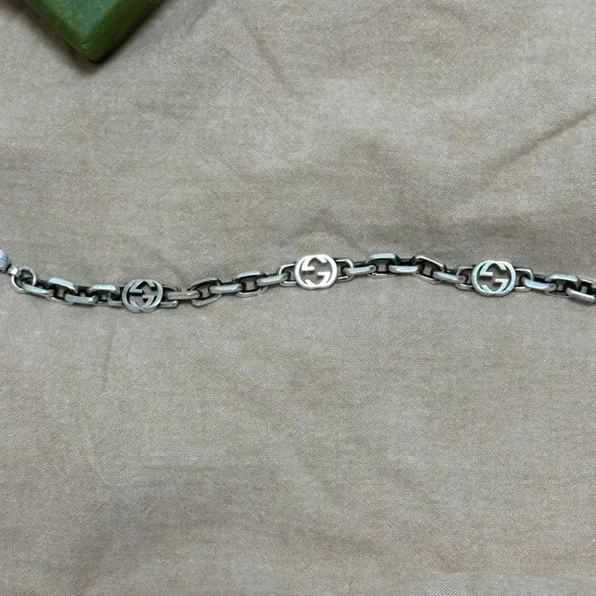 [BUNJANG] Gucci Interlocking G Chain Bracelet Silver / 구찌 인터로킹 G 체인 팔찌 실버