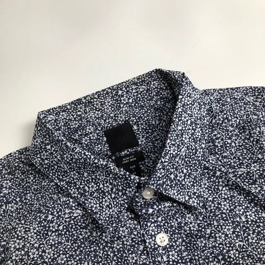 [BUNJANG] H&amp;M Flower Pattern Long Sleeve Shirt / H&amp;M 플라워 패턴 긴팔 셔츠