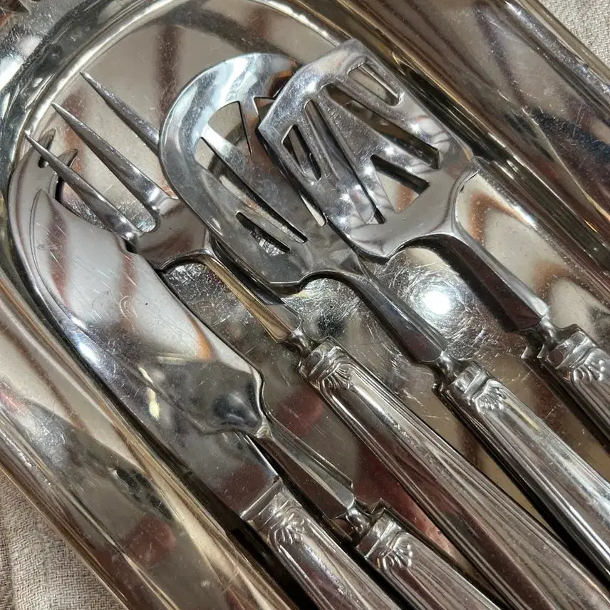 [BUNJANG] European Vintage Silverware Cutlery Set / 유럽 빈티지 실버웨어 커트러리 세트
