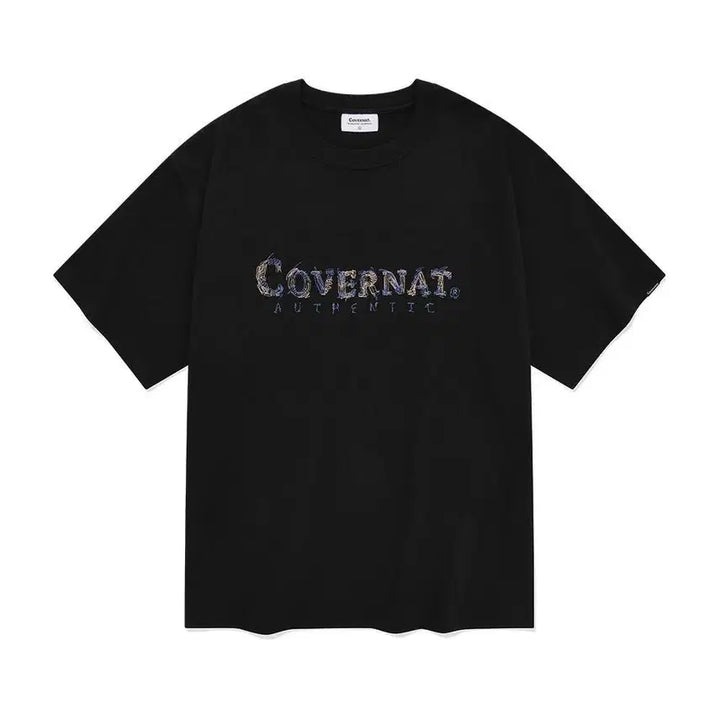 [BUNJANG] Carhartt Drawing Authentic Logo T-Shirt Black / 커버낫 드로잉 어센틱 로고 반팔티셔츠 블랙 공용XS