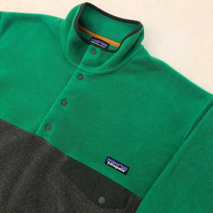 [BUNJANG] Patagonia Synchilla Snap-T Pullover Green / [L] 파타고니아 신칠라 스냅티 그린