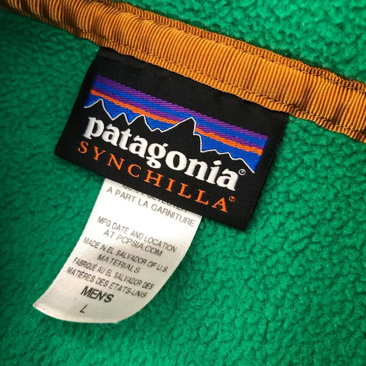 [BUNJANG] Patagonia Synchilla Snap-T Pullover Green / [L] 파타고니아 신칠라 스냅티 그린