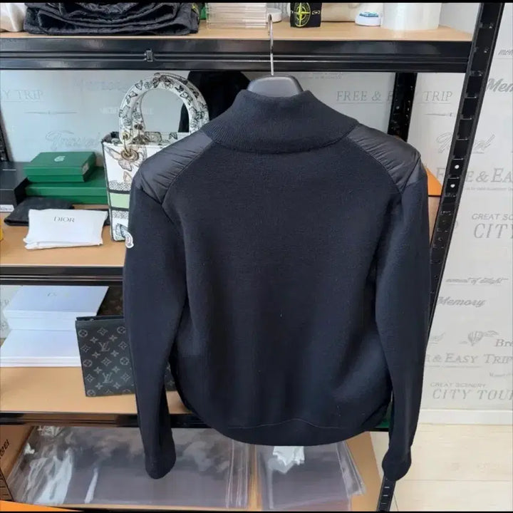 [BUNJANG] Moncler Black Padded Knit Cardigan / 몽클레어 블랙 패딩 니트 가디건 (새상품급)