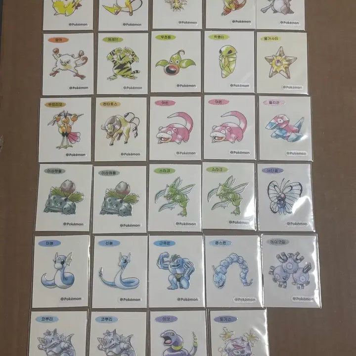 [BUNJANG] Pokemon 30th Anniversary Stickers, Pikachu, Raichu, Charizard, SR, AR / 포켓몬 30주년 띠부씰 피카츄 라이츄 리자몽 / 포켓몬 카드  sr ar