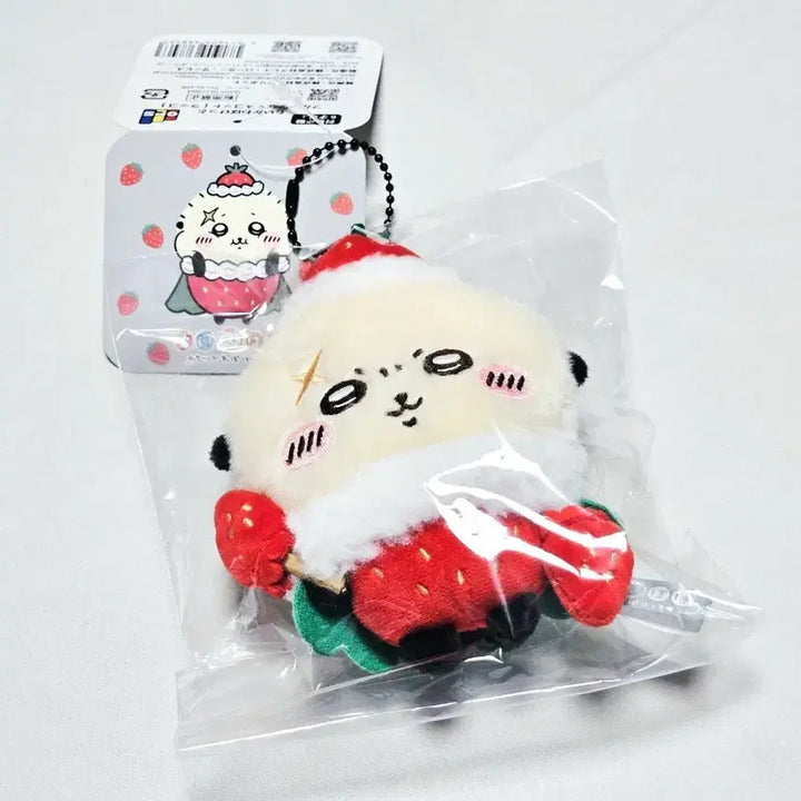 [BUNJANG] Cheekawa Pocket Fruits Strawberry Mascot Racoon / (미개봉) 치이카와포켓 과일 딸기 마스코트 랏코