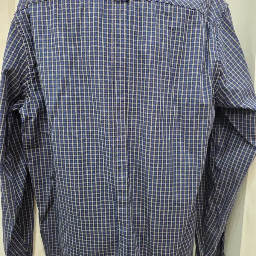 [BUNJANG] Fred Perry Blue Check Shirt (Size L) / 정품 프레드페리 블루 체크 셔츠L