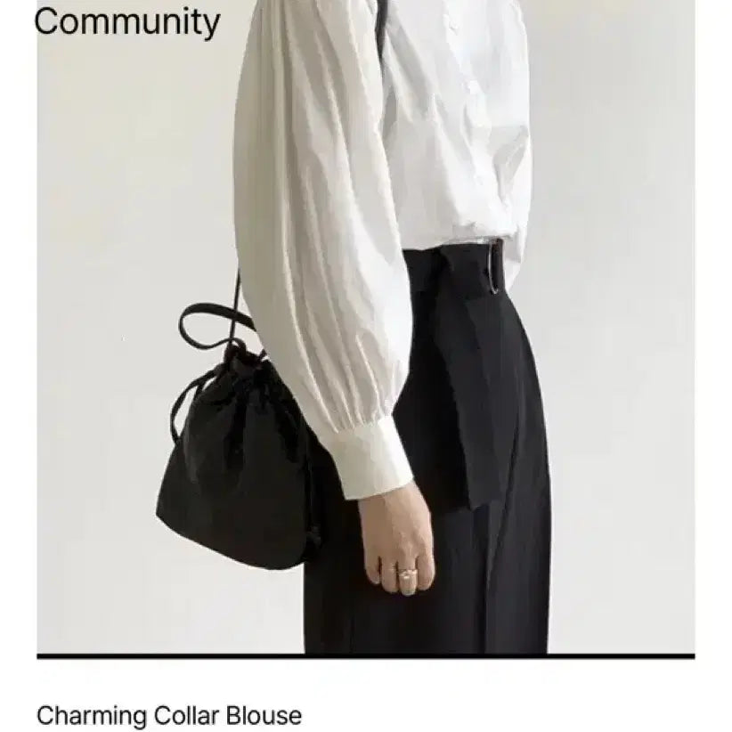 [BUNJANG] Eunoia Charming Collar Blouse - White / 유노이아 Charming Collar Blouse 차밍블라우스 화이트